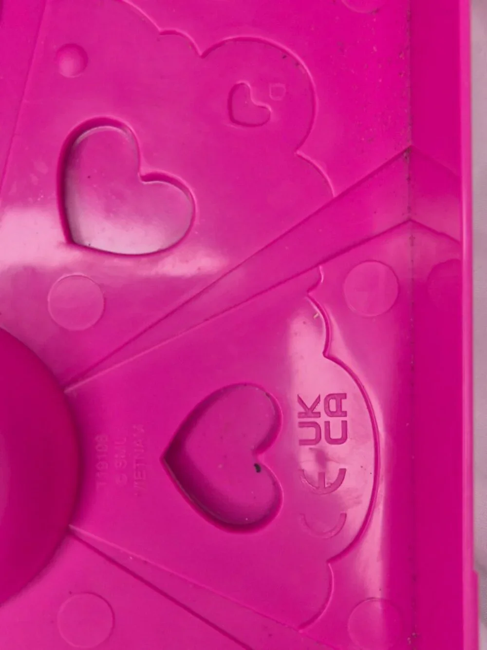 Spin Master Pink Glitter Toy Storage Case Heart Shaped Accessory Display Box